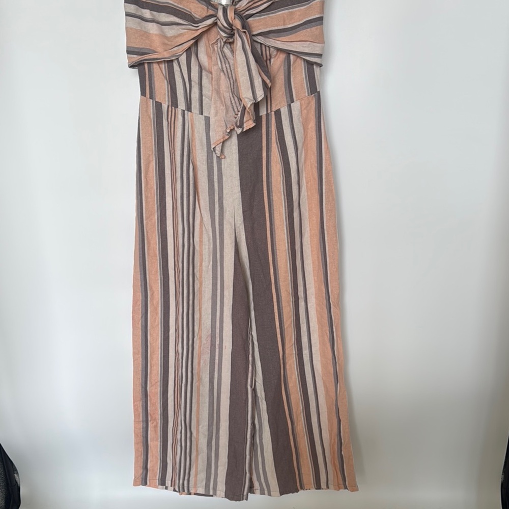 Striped Strapless Jumpsuit with Bow Detail Nordstrom - Picture 3 of 9